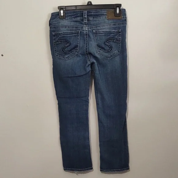 Silver Jeans - Suki Mid Pencil Skinny capris jeans size 27 x L22.5 - Picture 2 of 11